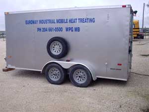 Mobile heat treating equipment.
